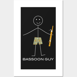 Funny Mens Bassoon Design Posters and Art